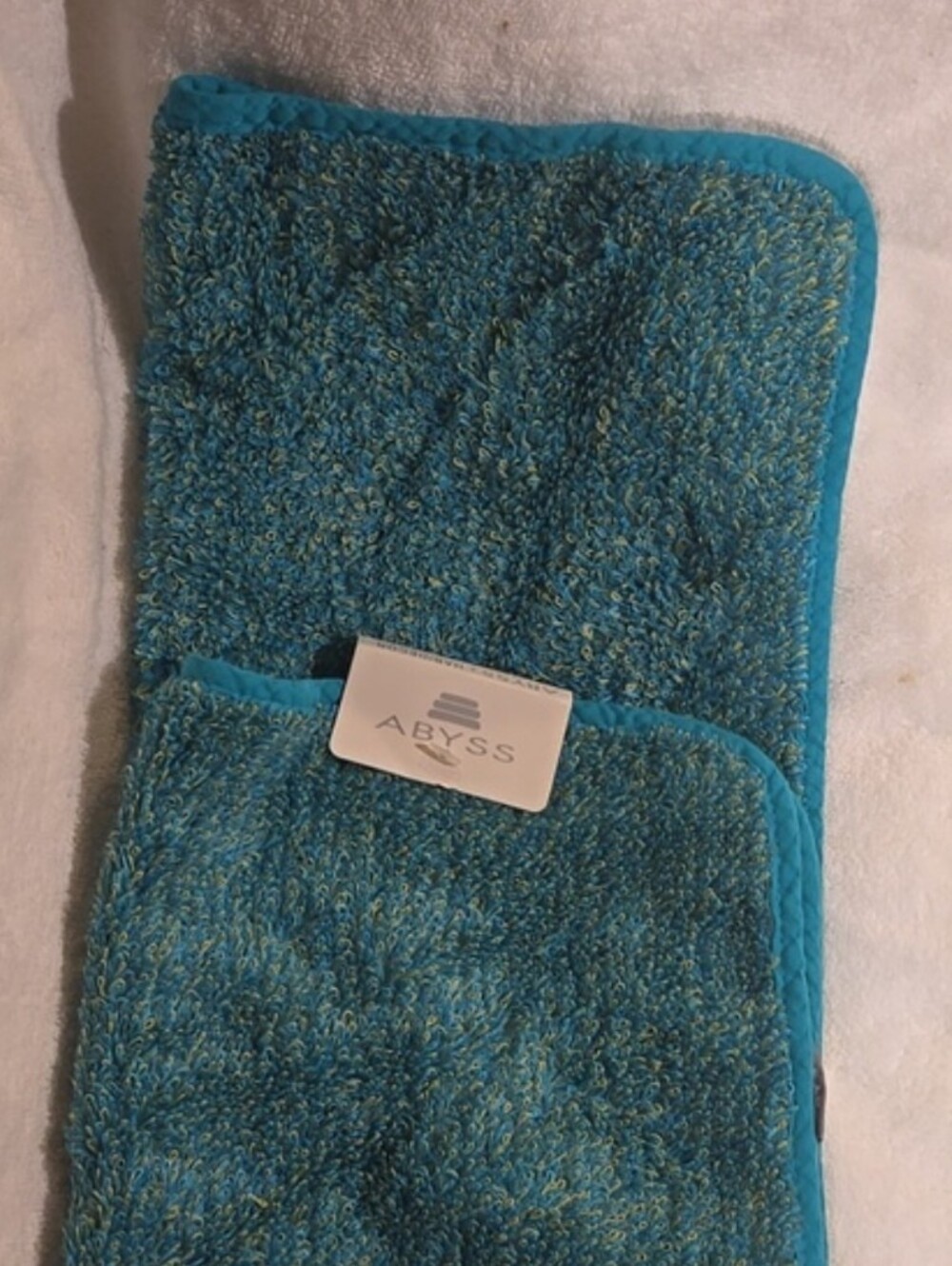 Abyss & Habidecor Teal Hand Towels